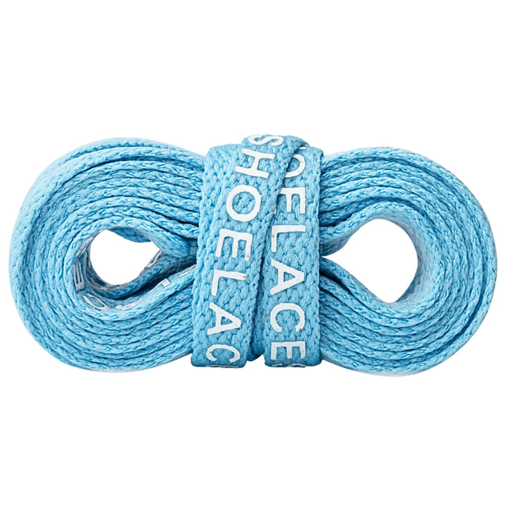 light blue off-white shoelaces