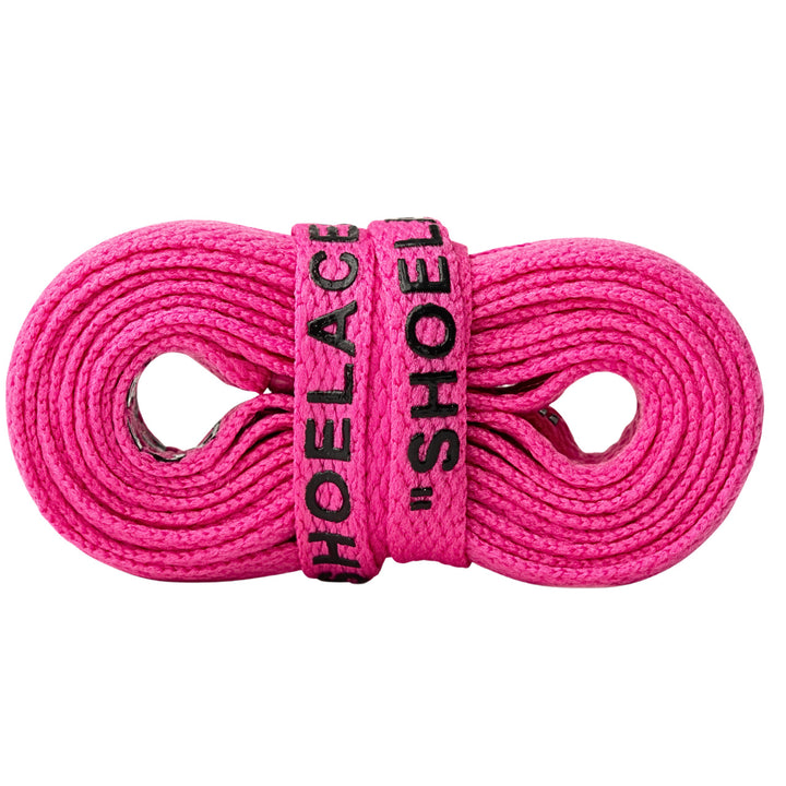 magenta off-white shoelaces