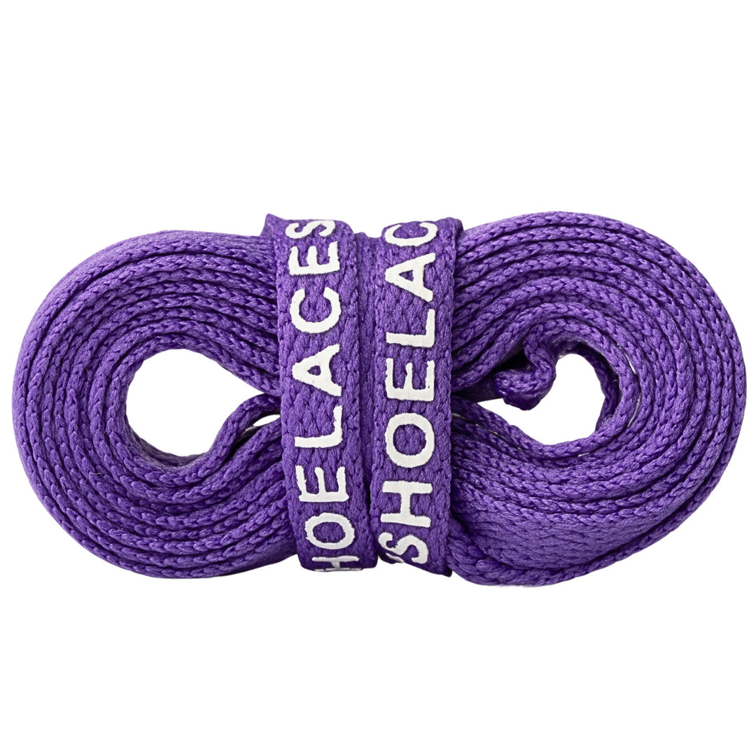 purple off-white shoelaces