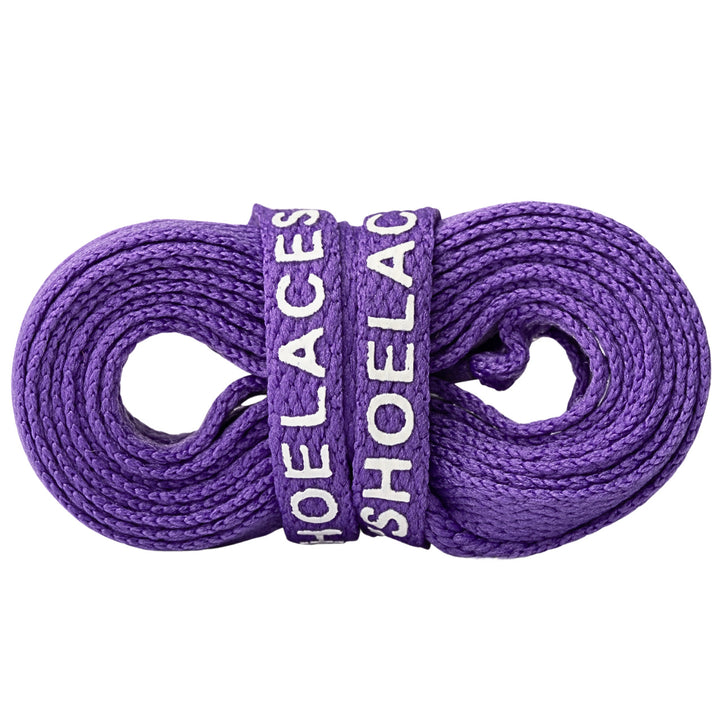 purple off-white shoelaces