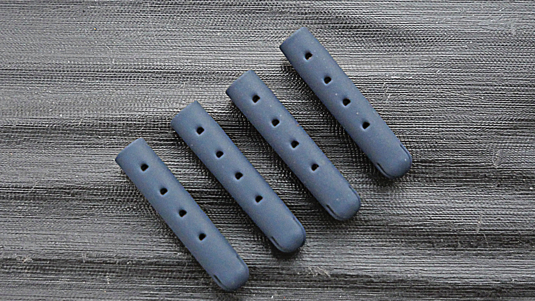 blue aglets shoelaces