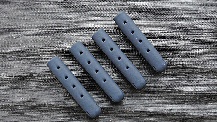 blue aglets shoelaces