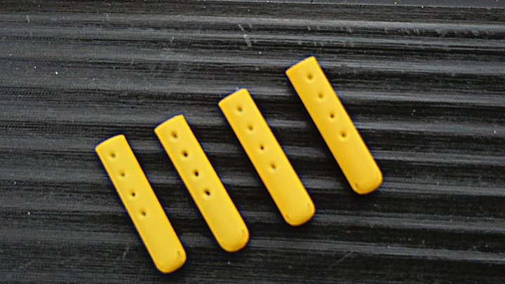 yellow aglets shoelaces