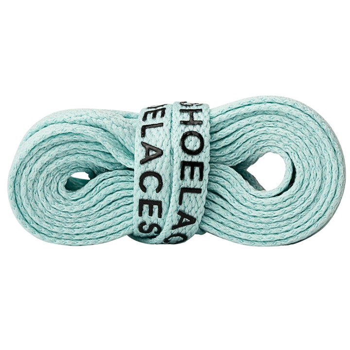 seafoam off-white shoelaces