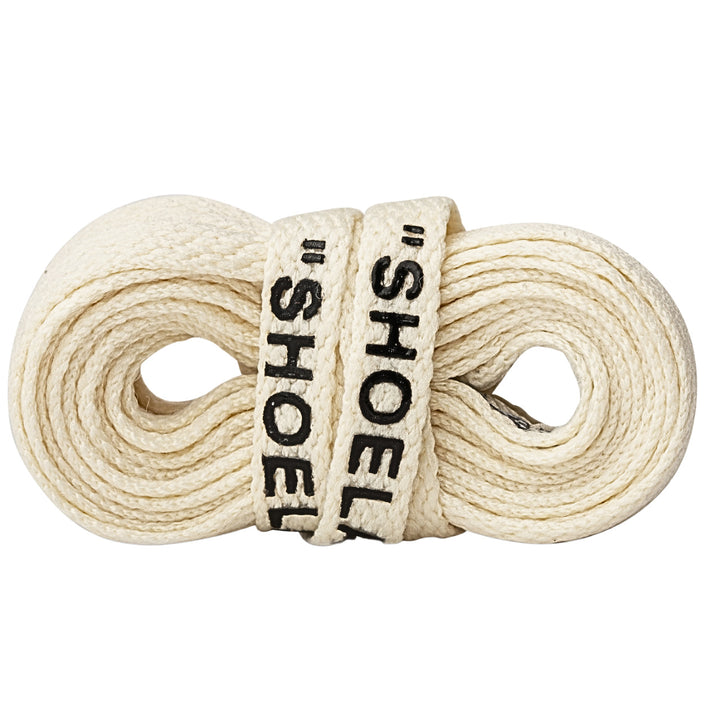 tan off-white shoelaces