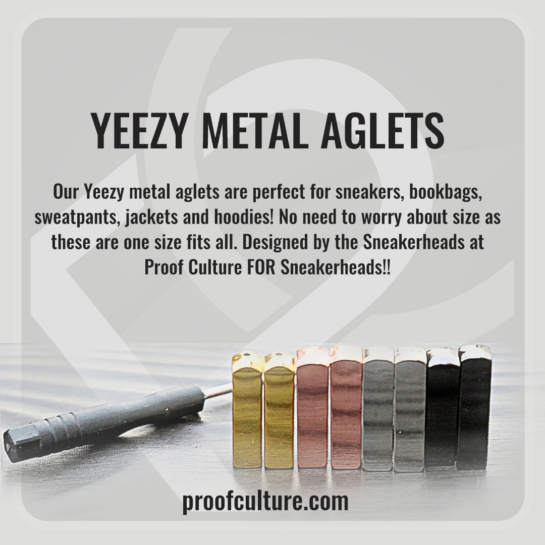 Yeezy Aglets | Shoelace Aglets - (Removable) 25mm tips
