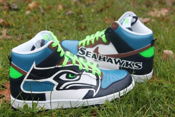 Seattle Seahawks Nike Dunks