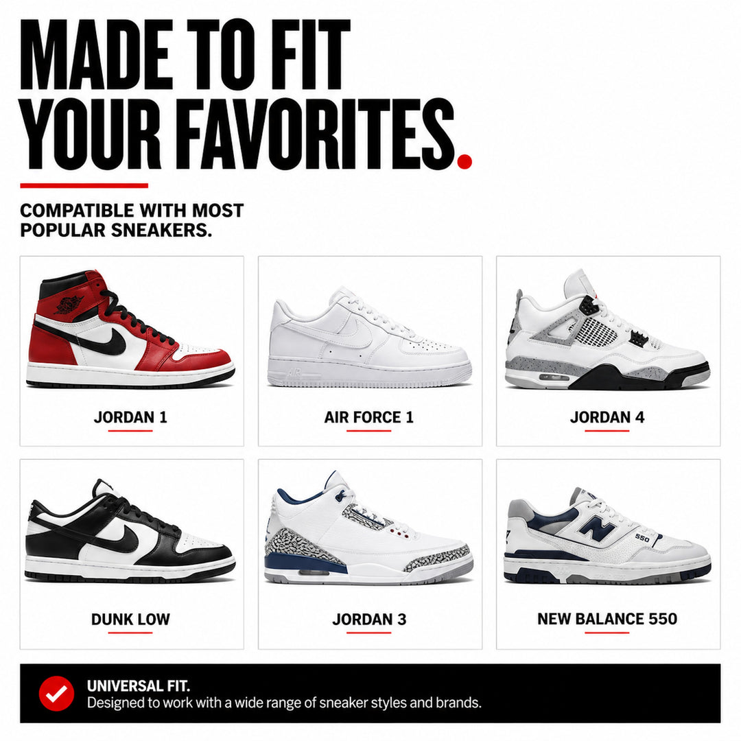 👟 Flat Laces for Jordan 1–8, Air Force 1 & Converse