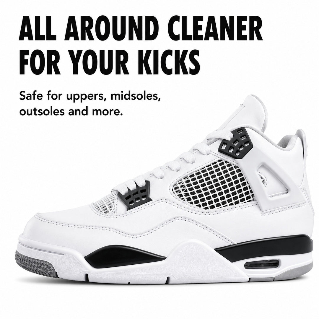 Premium Sneaker & Shoe Cleaner – Safe for Leather, Suede, Canvas, Mesh & More