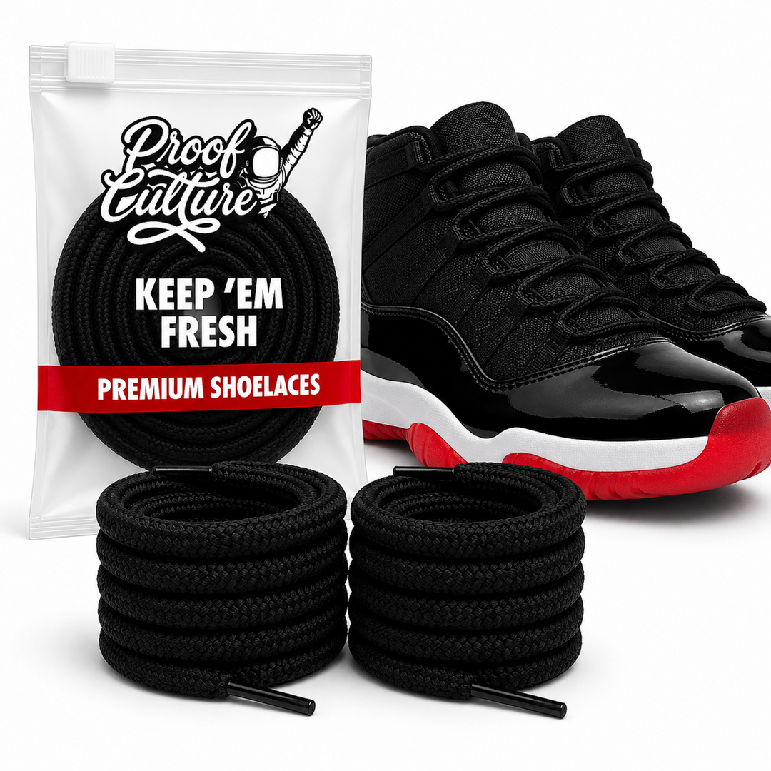 Bred jordan 11 shoelaces