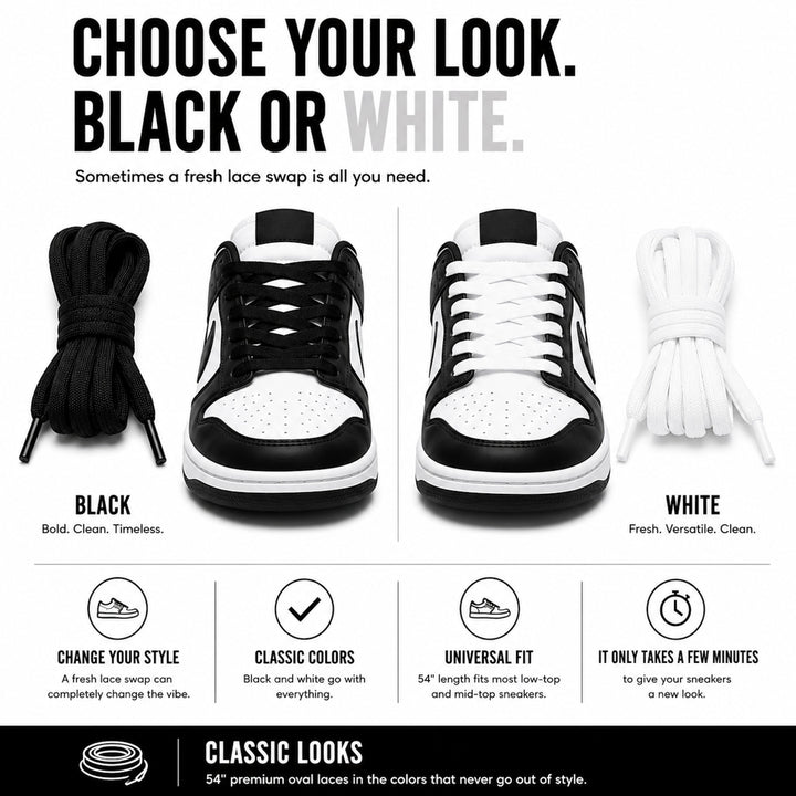 👟 Nike Dunk SB Replacement Laces – Premium Oval Fit for Dunk SB Pros