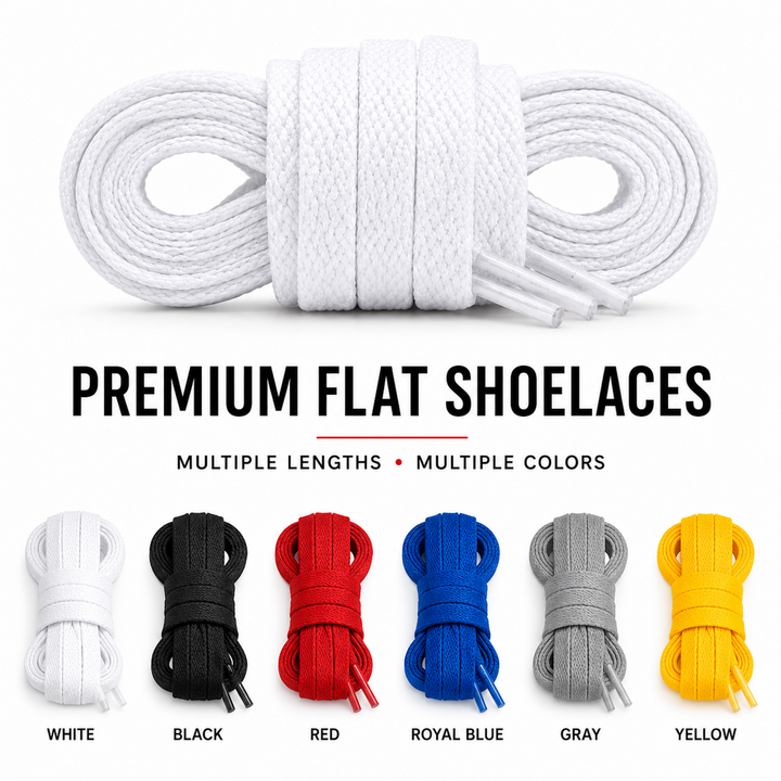 👟 Flat Laces for Jordan 1–8, Air Force 1 & Converse