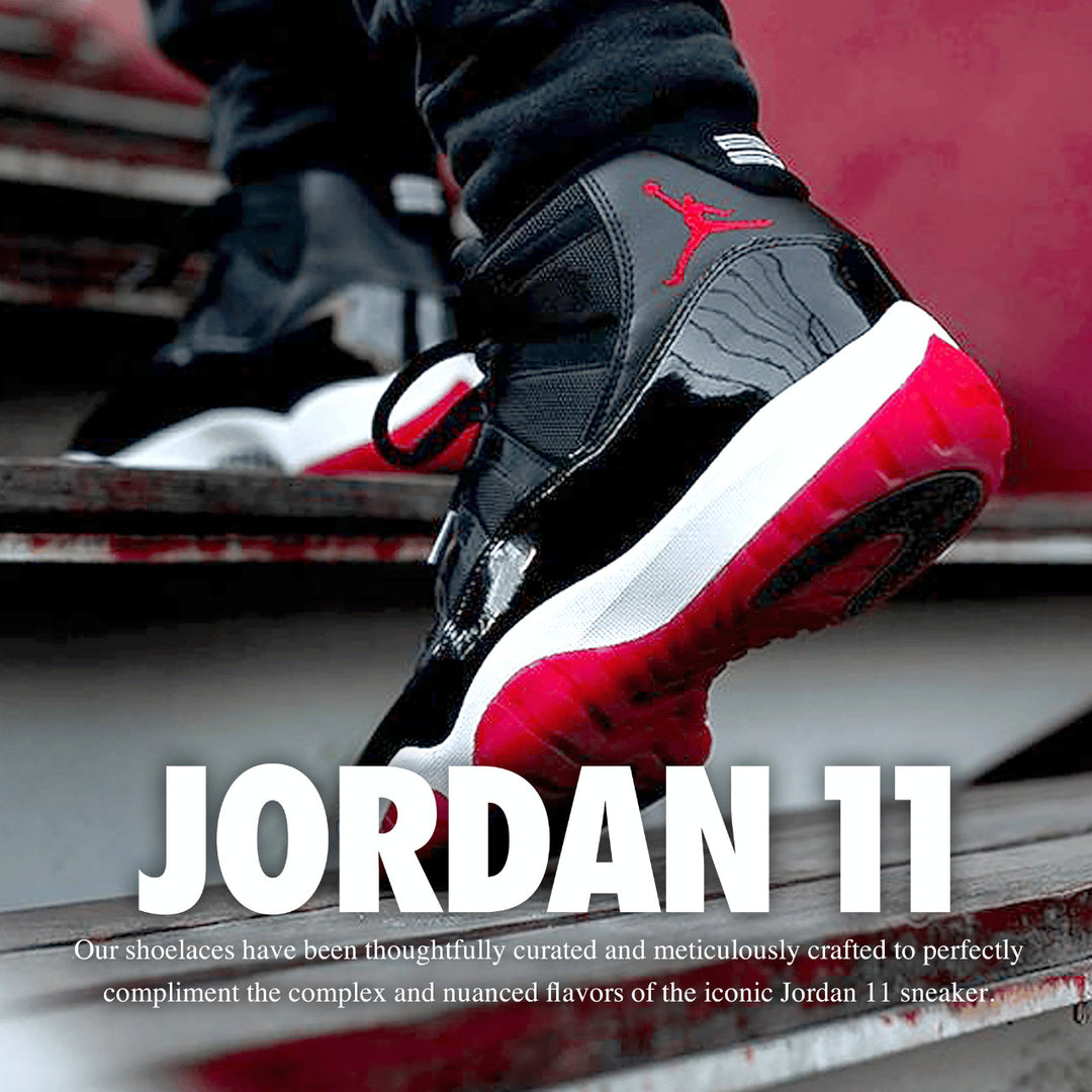 Jordan 11 bred black Shoelaces