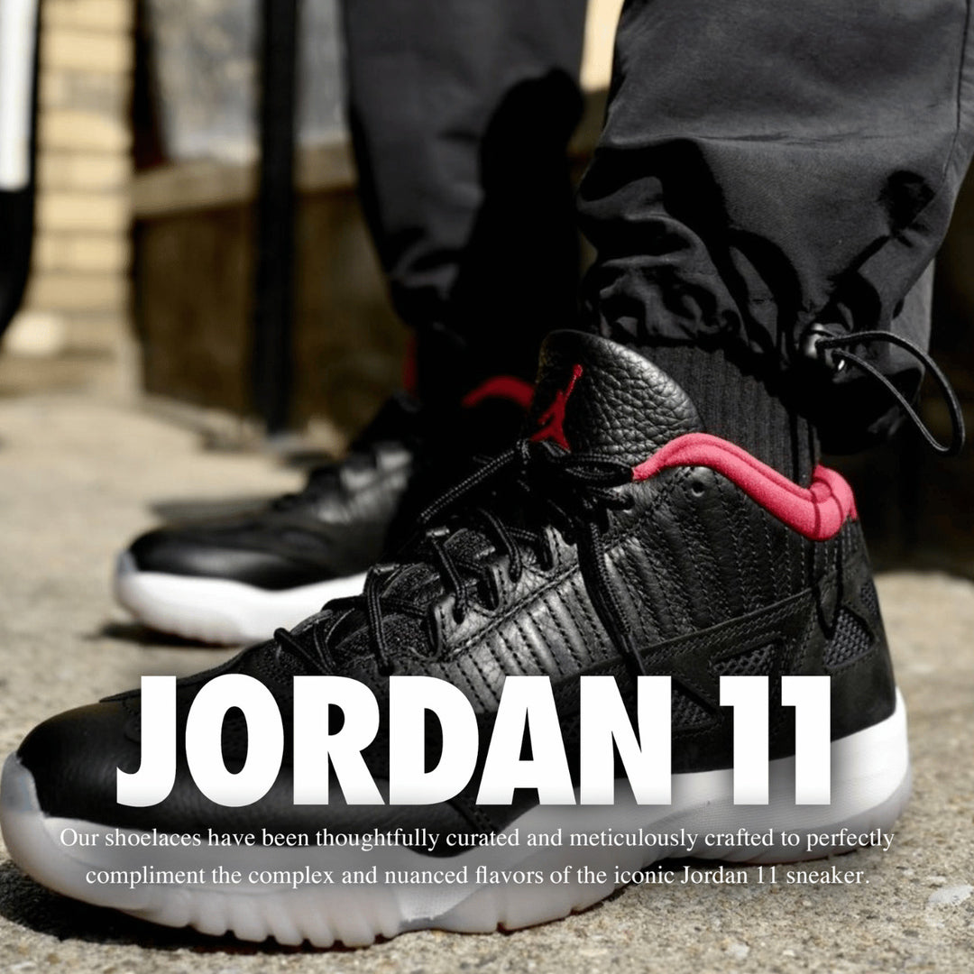 Jordan 11 low IE black Shoelaces
