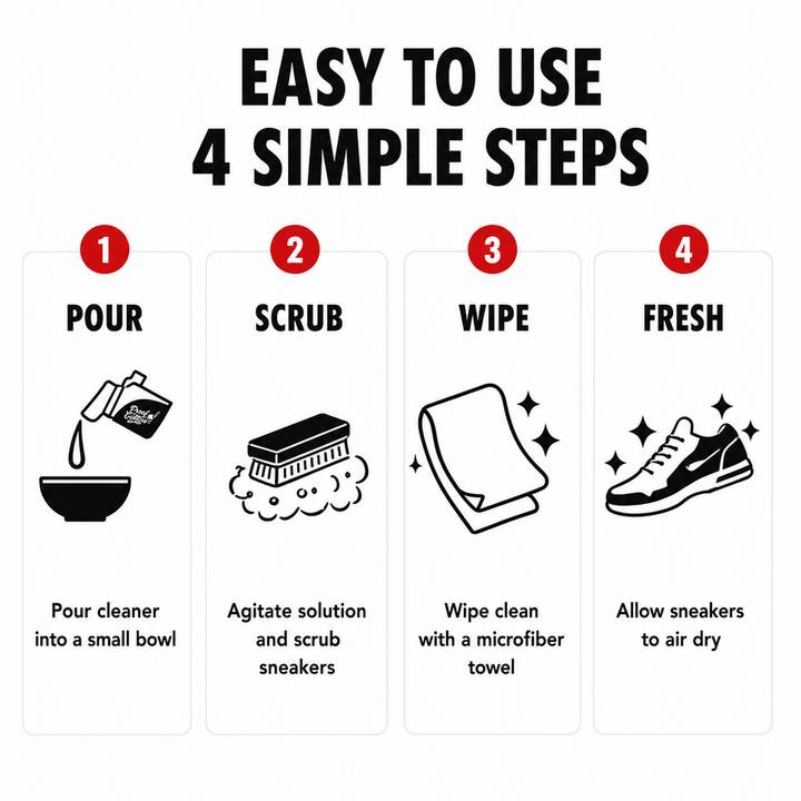 Premium Sneaker & Shoe Cleaner – Safe for Leather, Suede, Canvas, Mesh & More