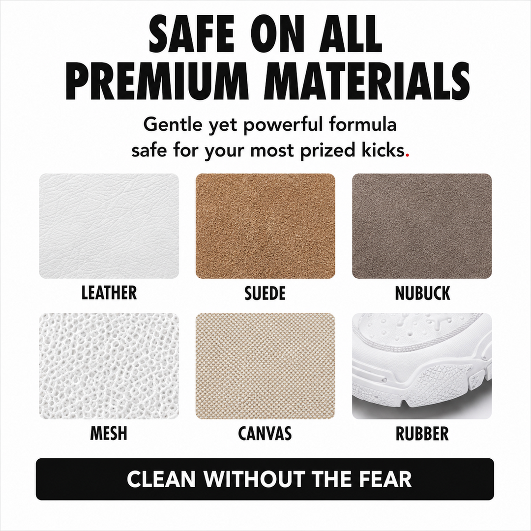 Premium Sneaker & Shoe Cleaner – Safe for Leather, Suede, Canvas, Mesh & More