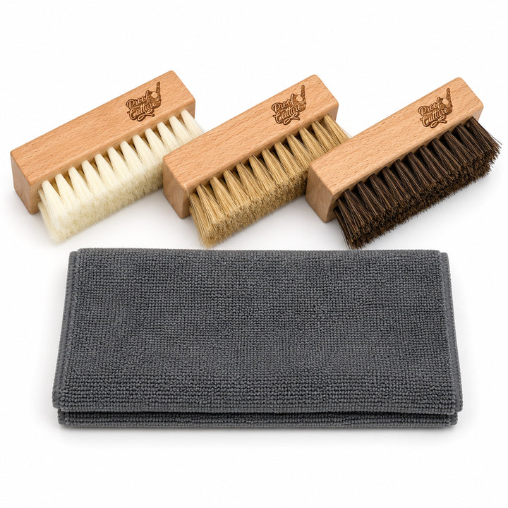 🧽 Complete Shoe Brush Kit – The Right Brush for Every Material