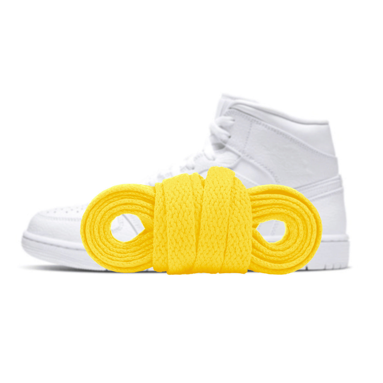 Yellow clearance jordan laces