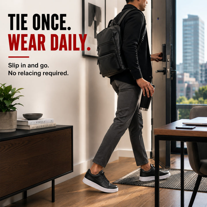Elastic No-Tie Shoelaces — Stretch Flat Laces