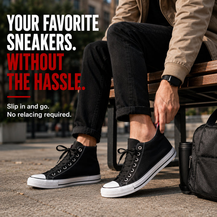 Elastic No-Tie Shoelaces — Stretch Flat Laces