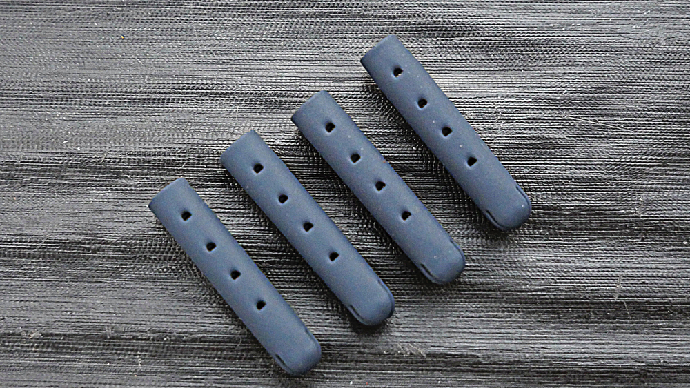 blue aglets shoelaces