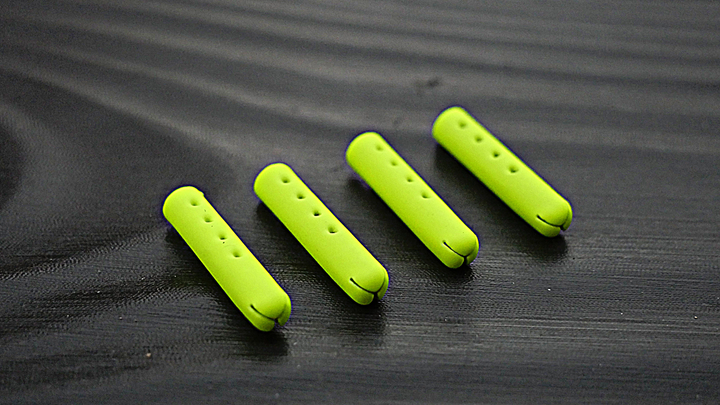 neon green aglets for shoelaces