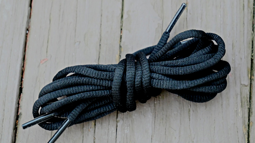 Black Rope Shoelaces – Looped Laces