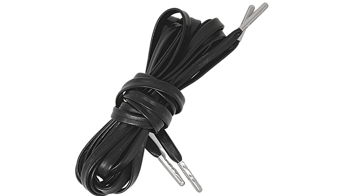 black leather silver tip laces