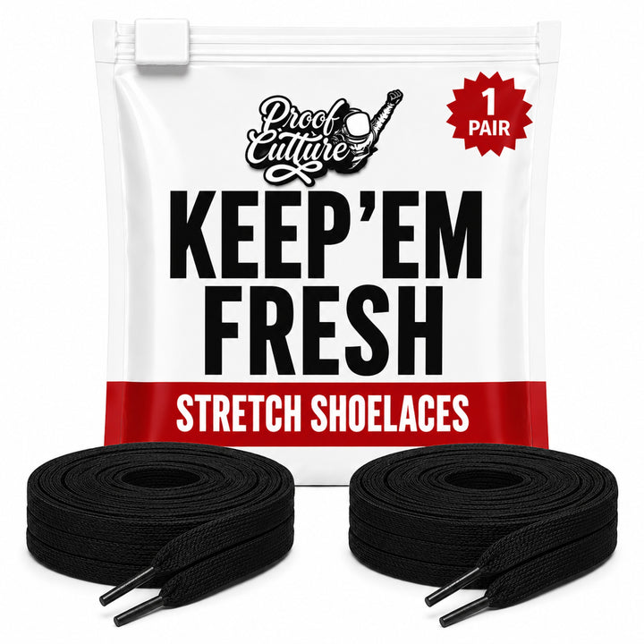 Elastic No-Tie Shoelaces — Stretch Flat Laces