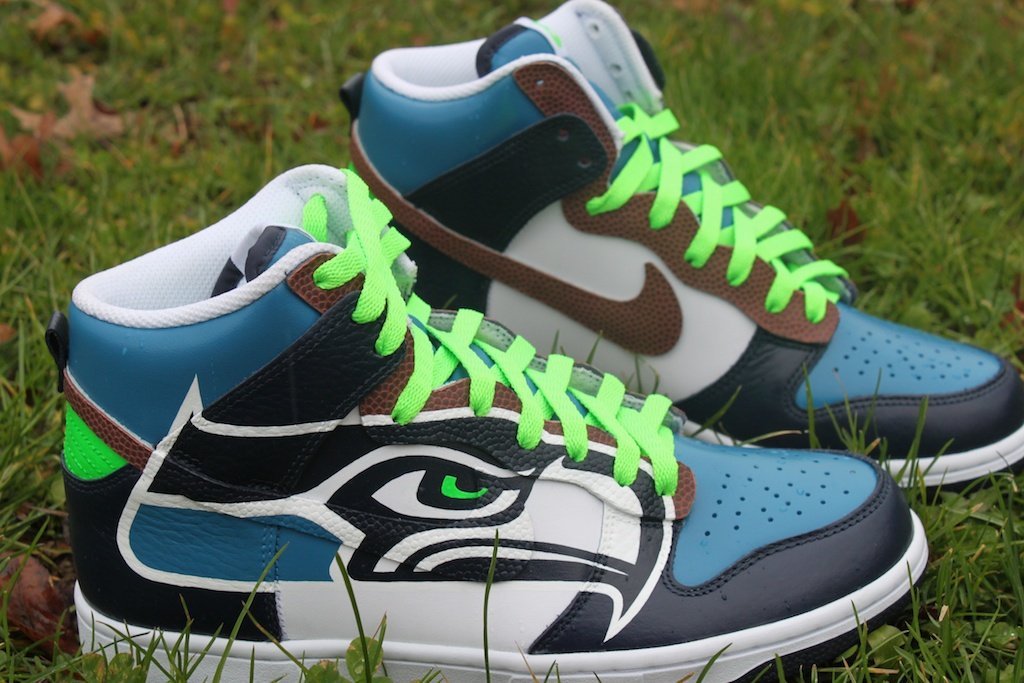 Seattle Seahawks Shoes Custom High Top Sneakers For Fans