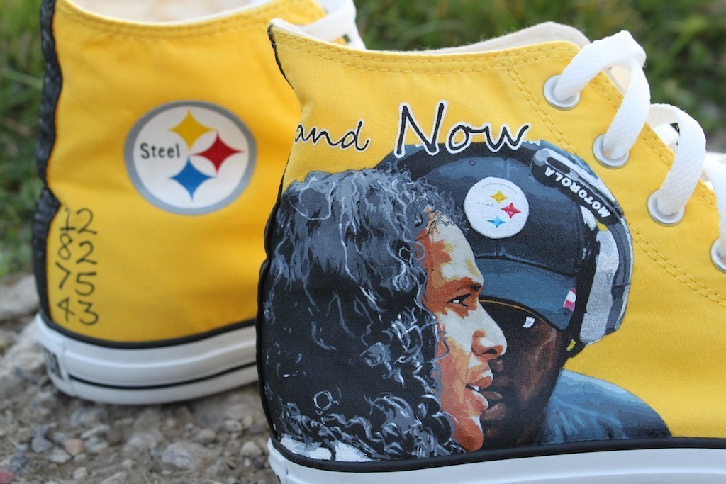 Pittsburgh Steelers Handmade Converse, Pittsburgh Steelers